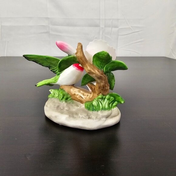 Vintage Porcelain Hummingbird Figurine Floral Decor Wal-Mart Taiwan 4.5” - Picture 4 of 8
